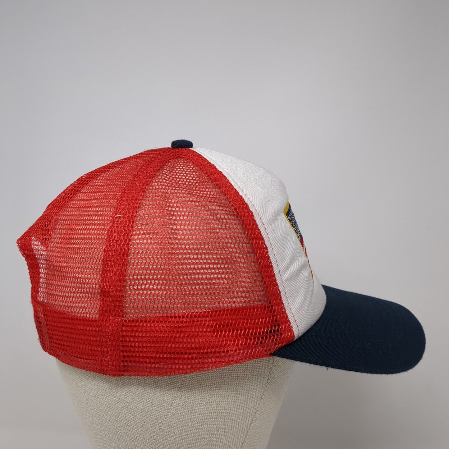 American Flag Snapback Trucker Hat Multicolor OS Adjustable Patriotic Mesh Back