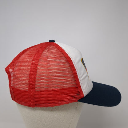 American Flag Snapback Trucker Hat Multicolor OS Adjustable Patriotic Mesh Back