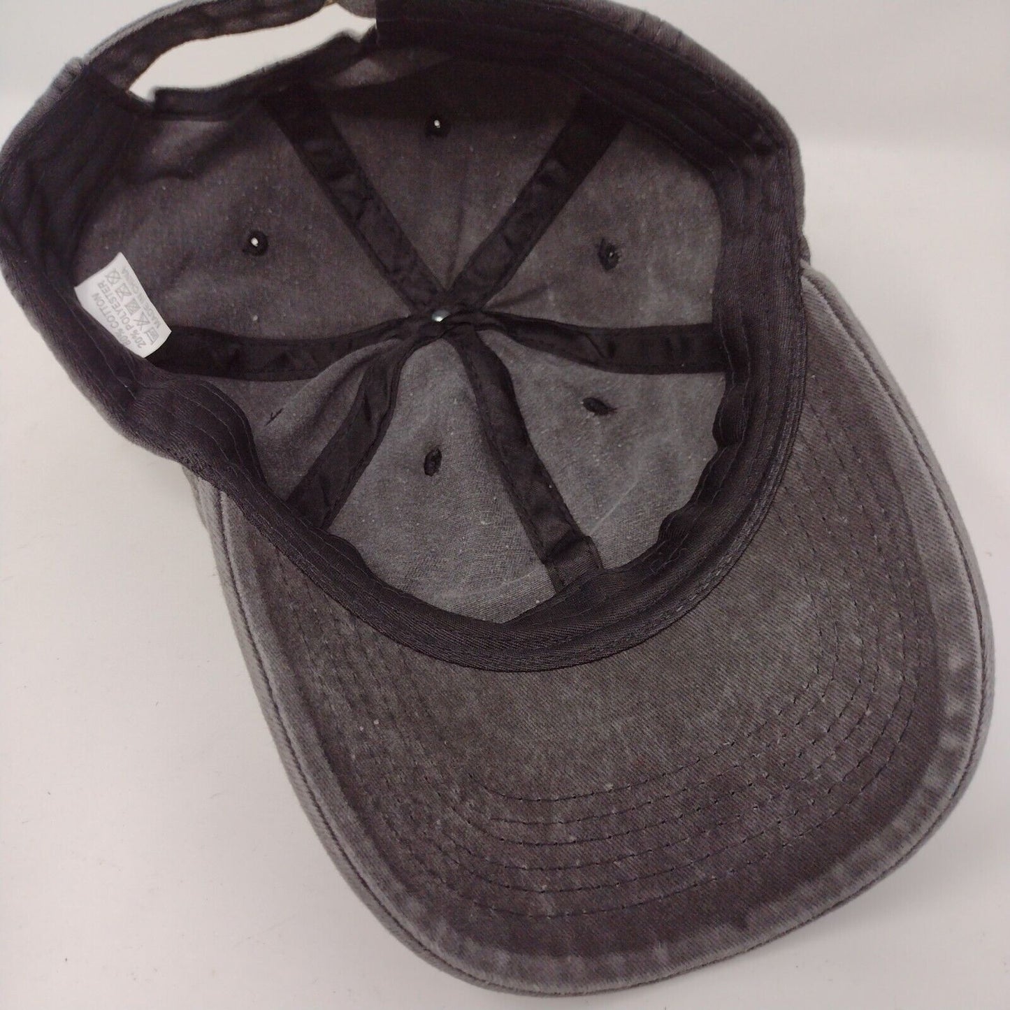 Unbranded Slideback Hat Solid Gray OSFA 6 Panel Adjustable Blank