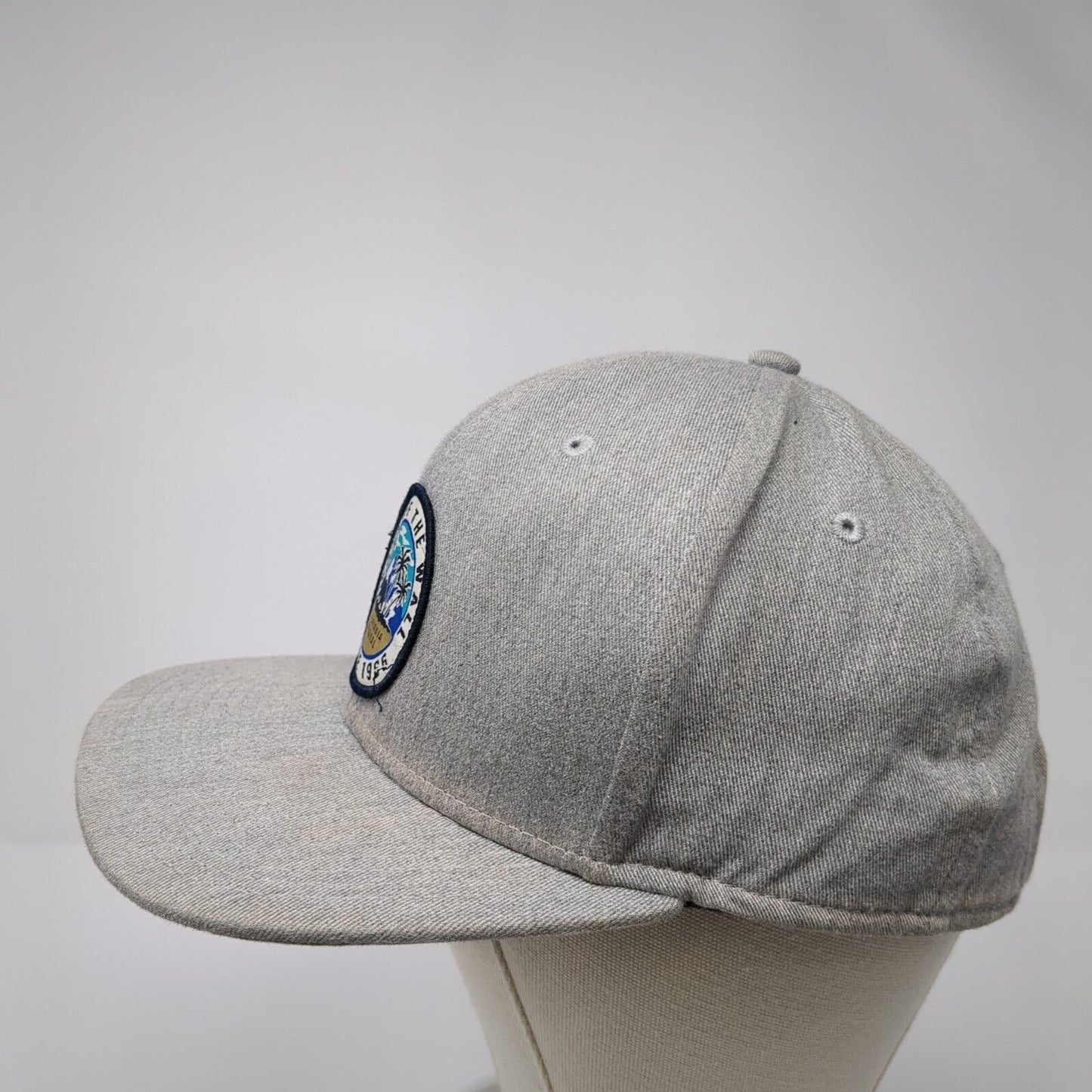 Vans Off The Wall Patch Snapback Hat Gray One Size Adjustable 6 Panel