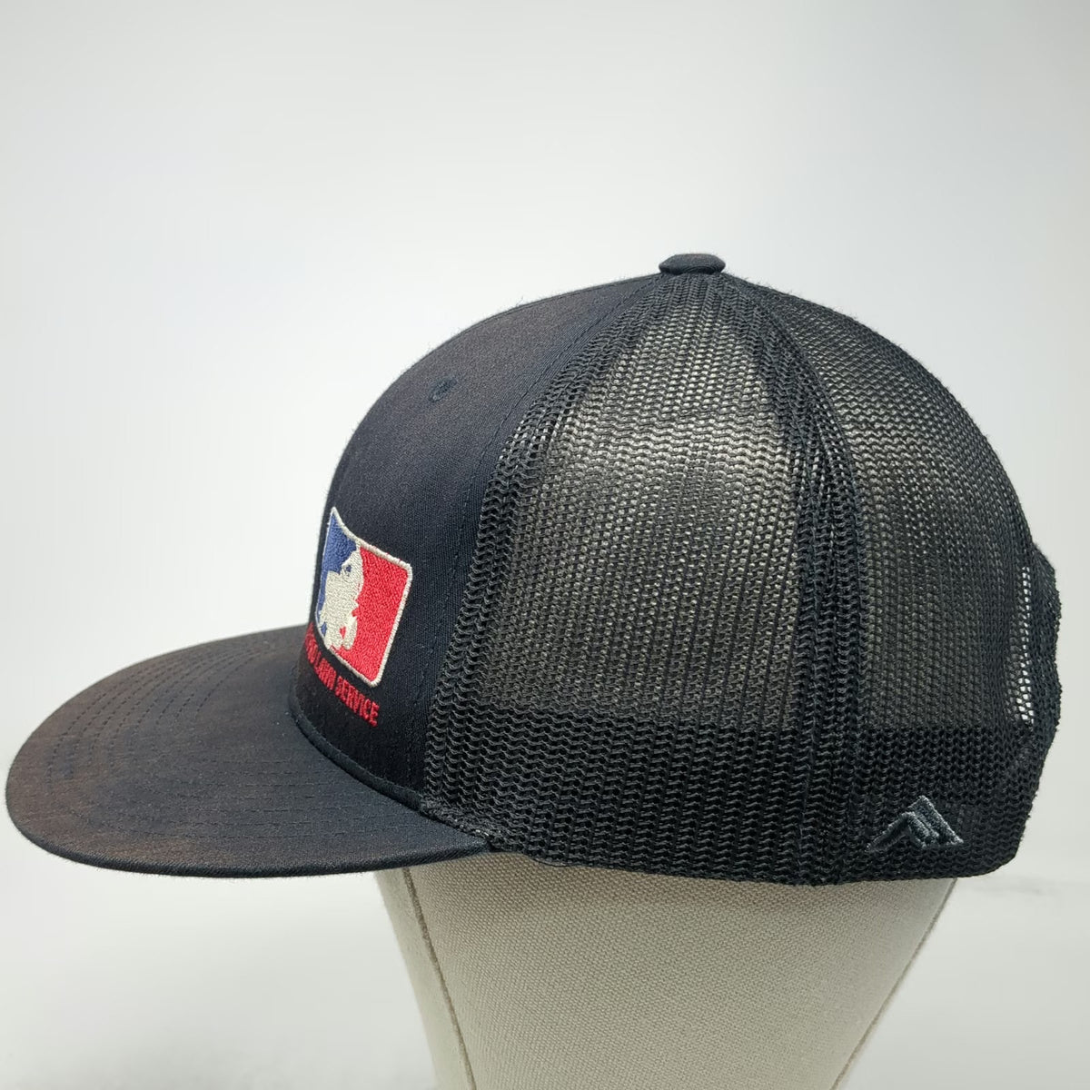 Pacific Headwear Trucker Hat Blue One Size All Pro Lawn Service Mower Snapback