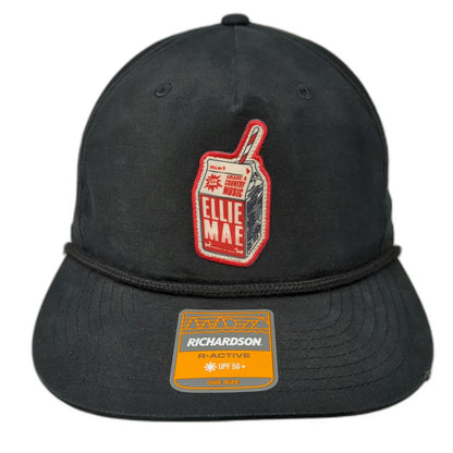 Richardson 5 Panel Black One Size Ellie Mae Country Music Milk Carton Rope Hat