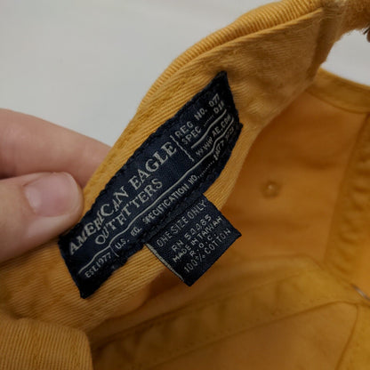 AE Athl. Dept. Est 1977 Strapback Hat Orangish-Tan OS Embroidered American Eagle
