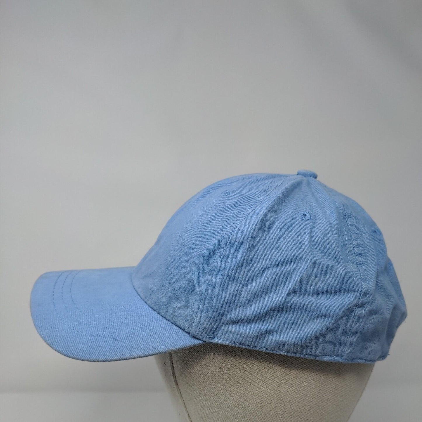 Route 66 Slideback Hat Blue OSFM Adjustable Vented Holes 6 Panel Blank