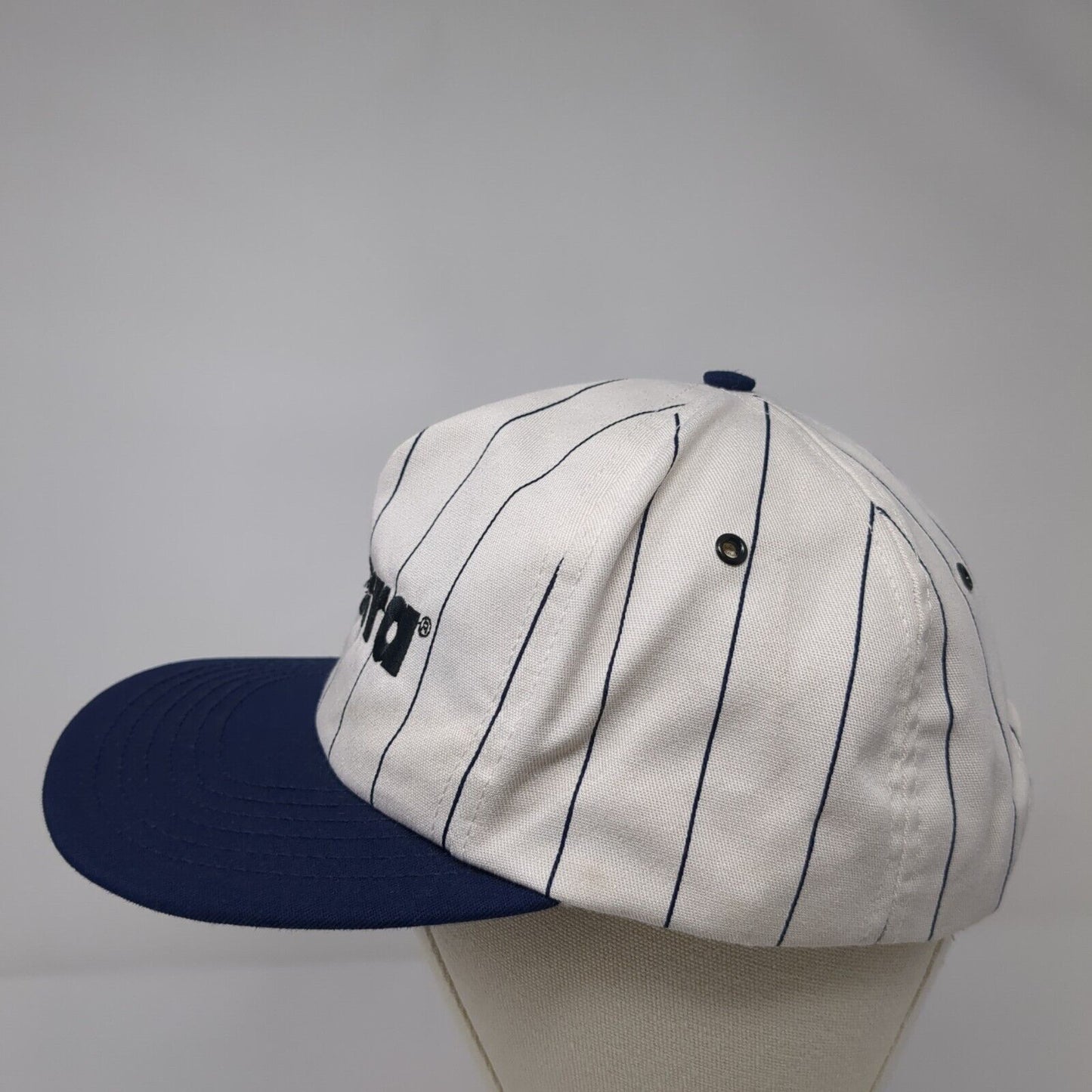 Terra Snapback Hat Multi OSFA Striped Embroidered Colorblock Vent Holes