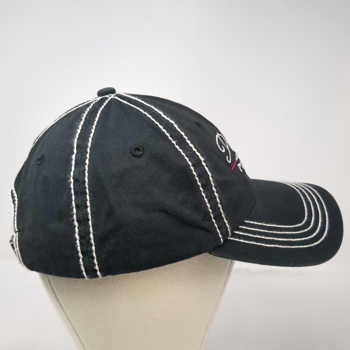 Big Accessories Baseball Cap Black One Size Pensacola Florida Hat White Stitch