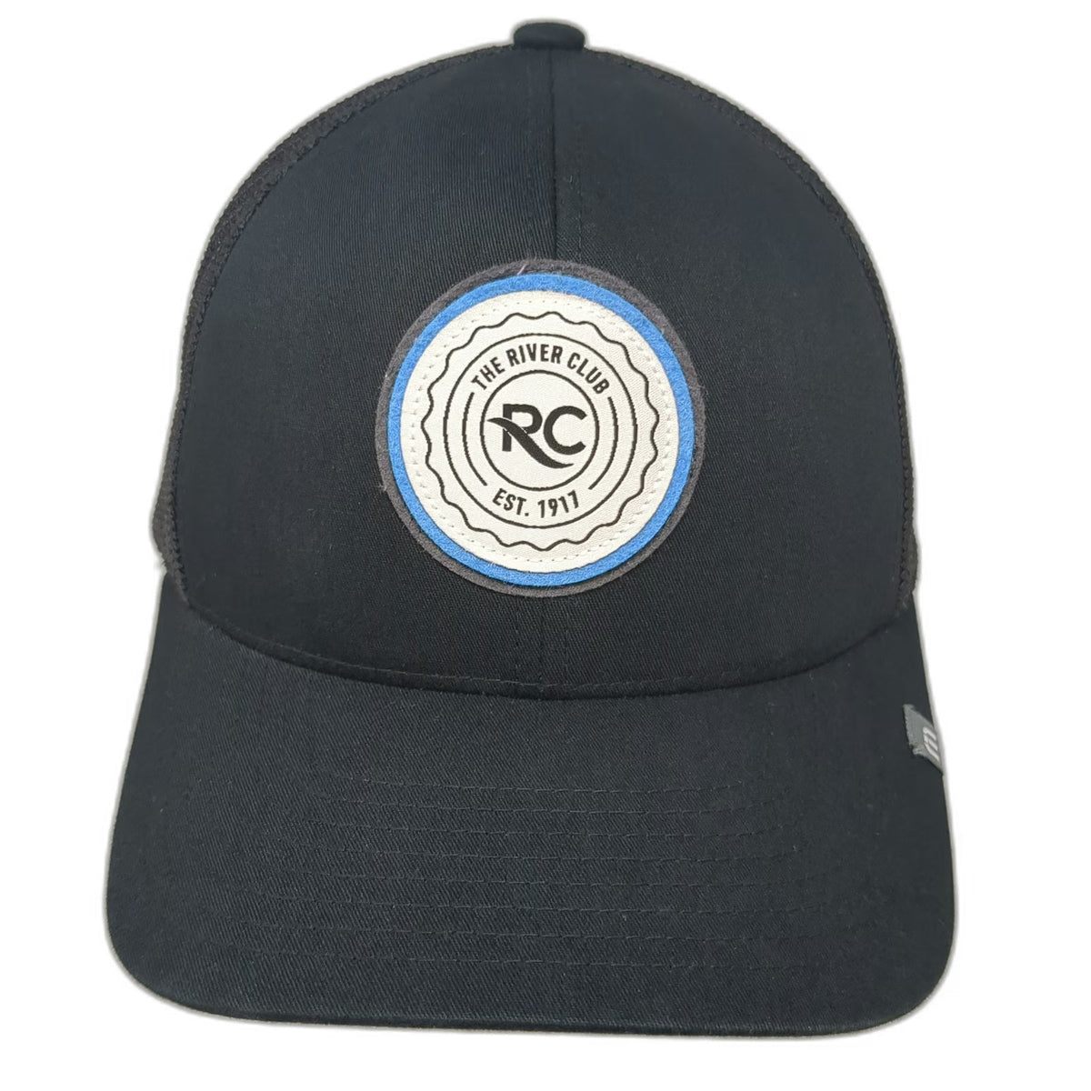 Travis Mathew Trucker Hat Black One Size River Club Mesh Snapback Golf 110 Patch
