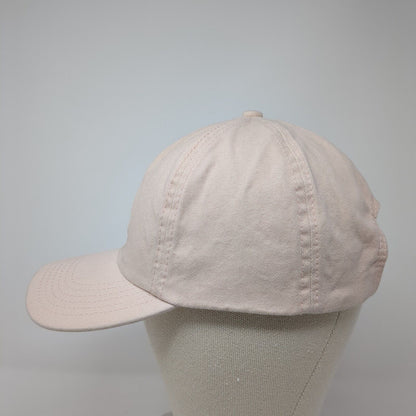 Unbranded Slideback Hat Pink One Size Adjustable Embroidered Logo