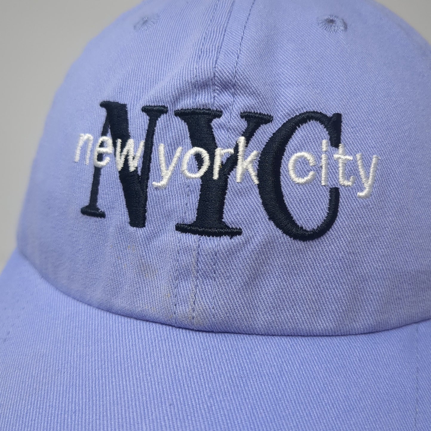 NYC New York City Slideback Baseball Cap Blue One Size Adjustable Elidan Corp.