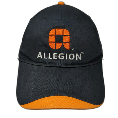 Hit Wear Baseball Cap Black One Size Strapback Allegion Logo Sandwich Brim Hat
