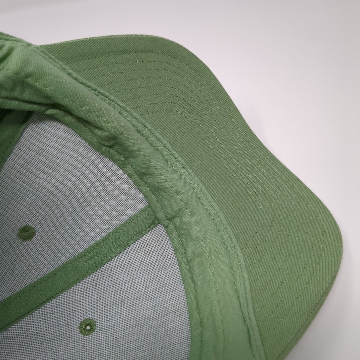 H&M Slideback Hat Solid Green One Size Adjustable Blank 6 Panel