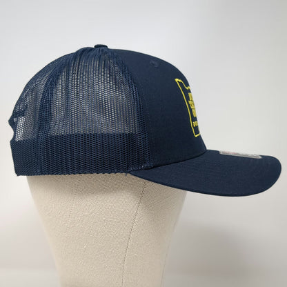 Richardson Trucker Hat Blue Yellow L Oregon Dudley 2020 Snapback Mesh Back