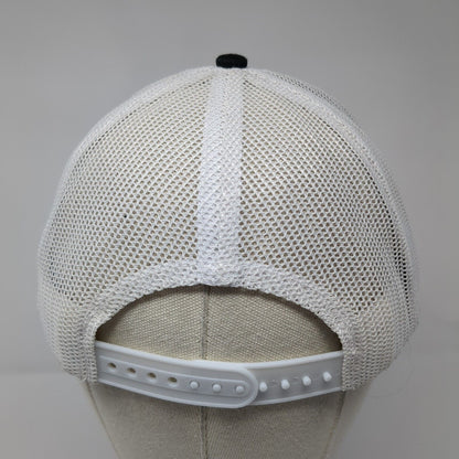 Builders First Source Snapback Trucker Hat Black OS Adjustable Mesh Back Ivory