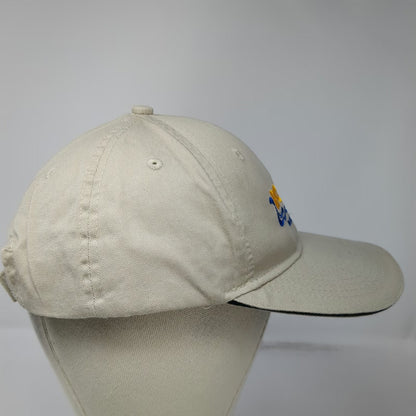 Port & Company Baseball Cap Beige Blue Yellow One Size Strapback Water Park Hat
