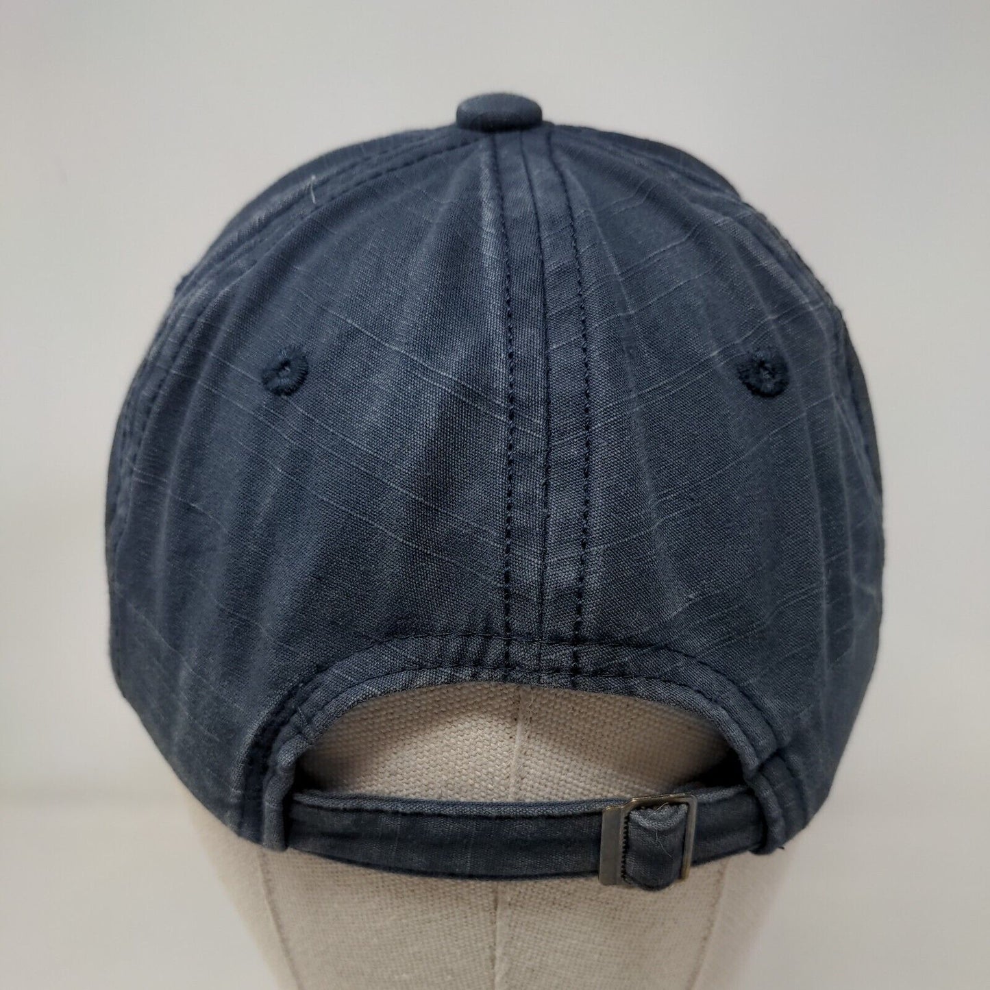 Classic Slideback Hat Blue One Size Embroidered Adjustable 6 Panel
