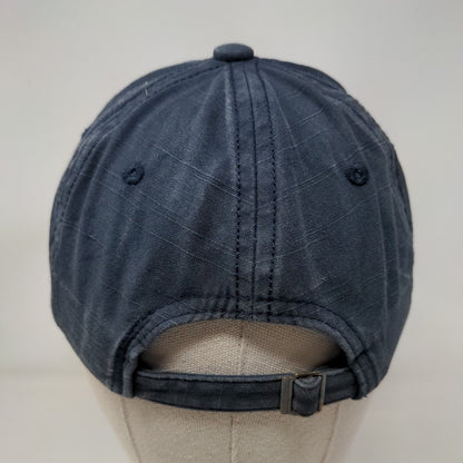 Classic Slideback Hat Blue One Size Embroidered Adjustable 6 Panel