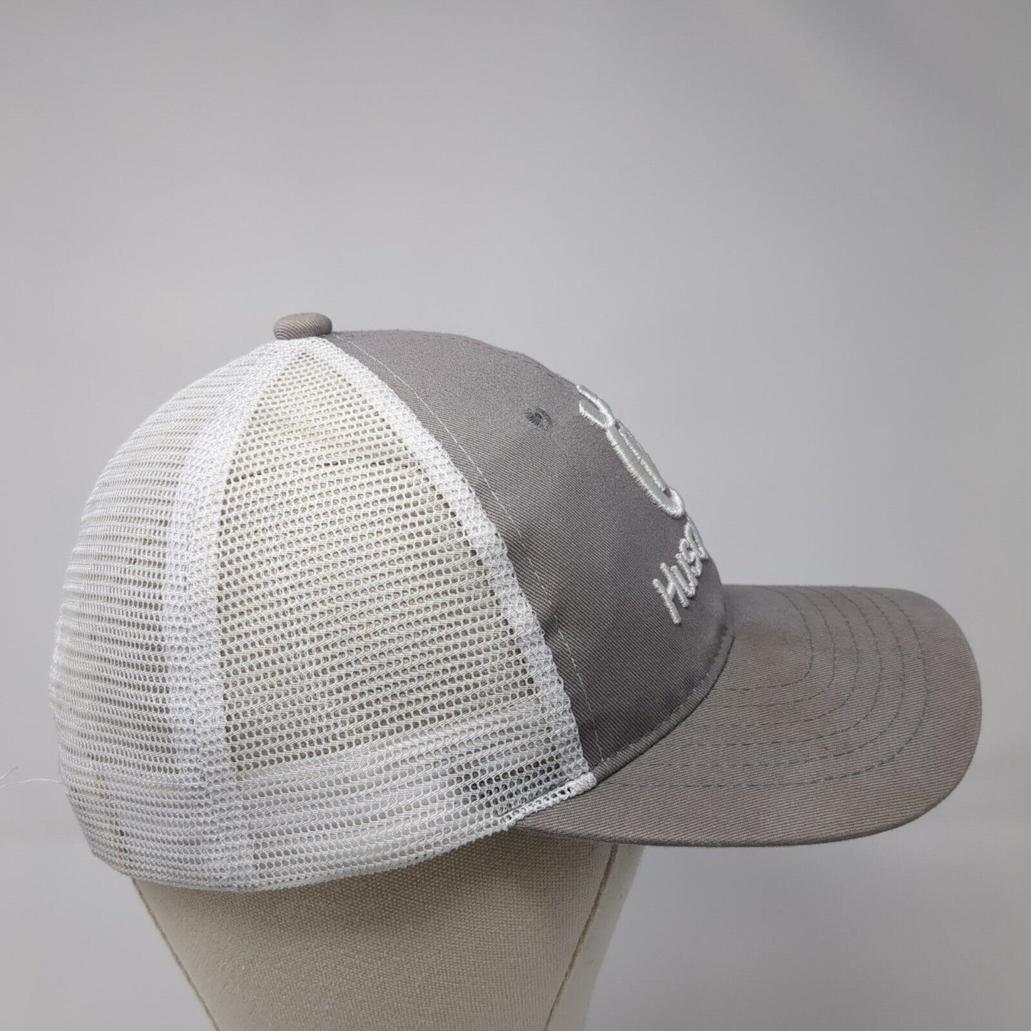 Husqvarna Snapback Mesh Back Trucker Hat Gray One Size Colorblock