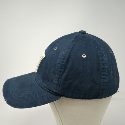 Abercrombie & Fitch Baseball Cap Blue One Size Embroidered Letter A Frayed Brim