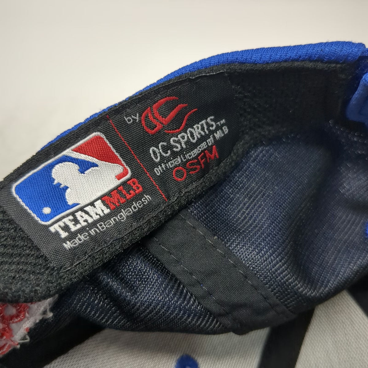 New York Mets MLB OC Sports Baseball Cap Blue One Size Mesh Strapback Hat Curved