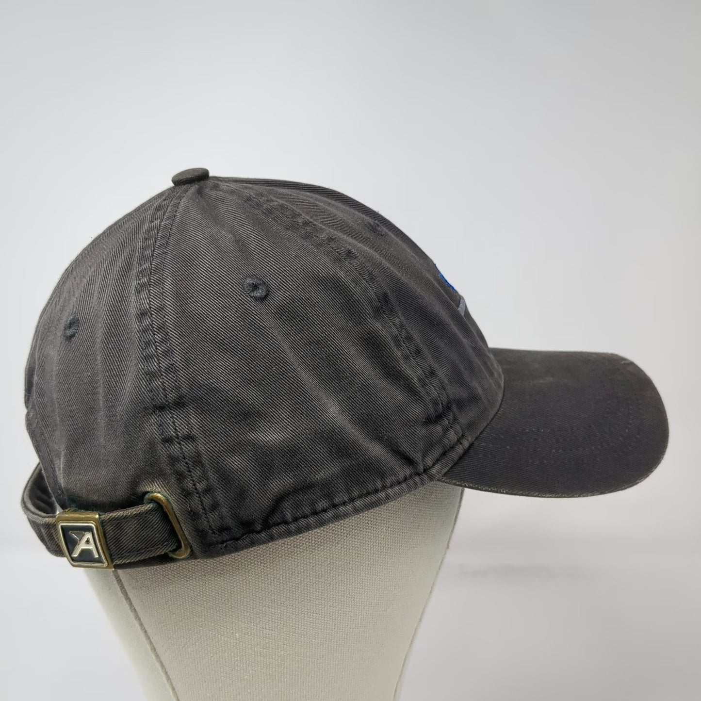 Ahead Baseball Cap Gray One Size Lane Aviation Logo Slideback Hat Industrial