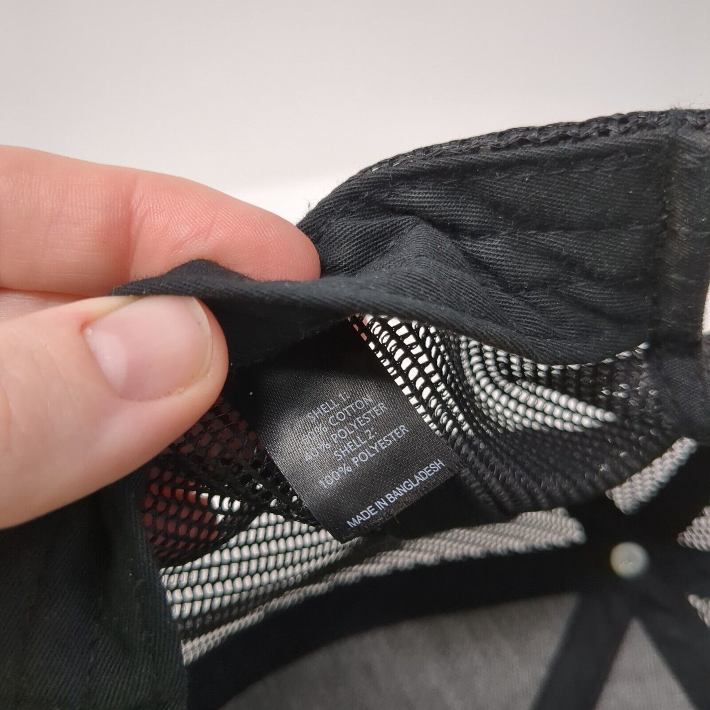 Whiting Fitness Snapback Trucker Hat Black One Size Mesh Back 6 Panel