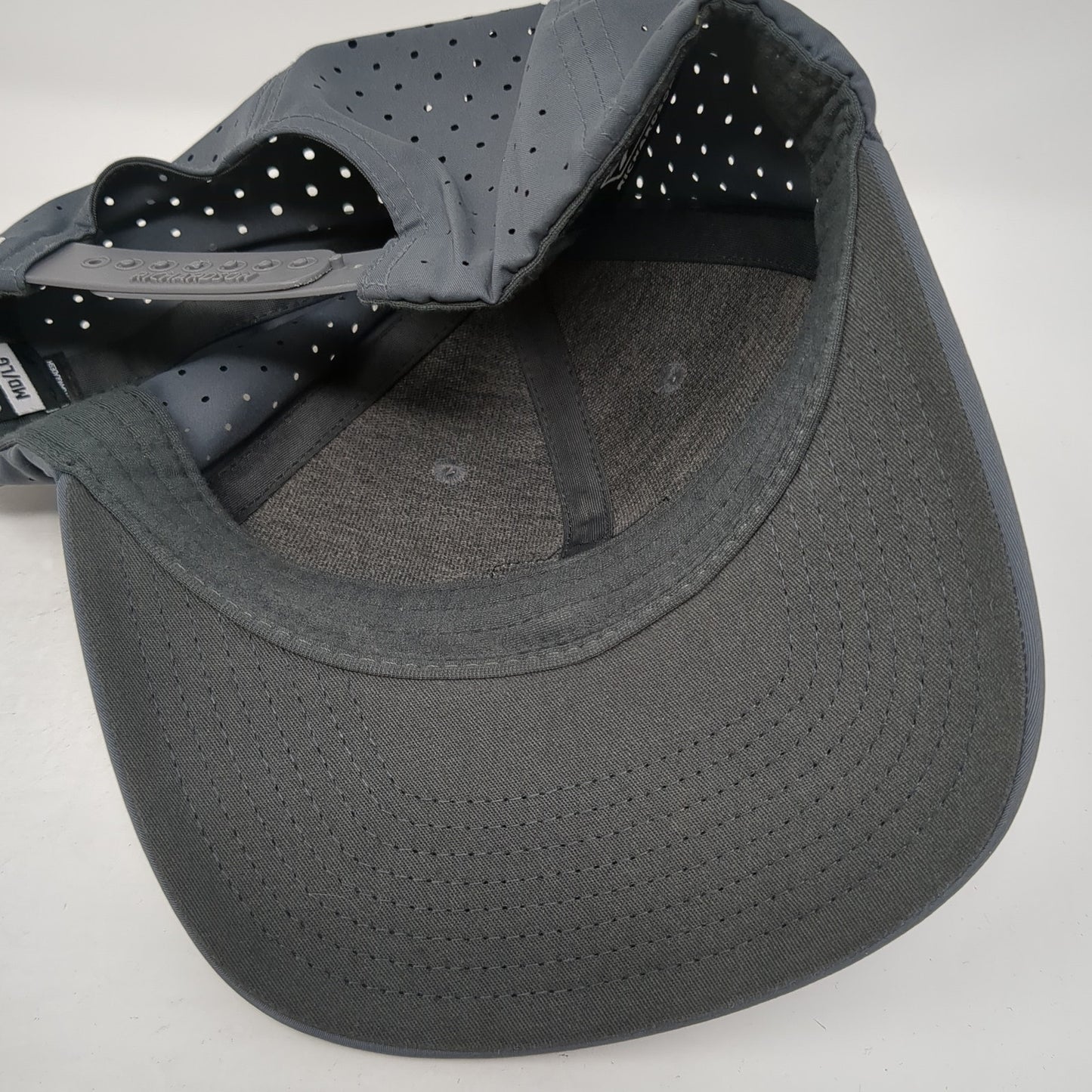 Richardson Patch Snapback Hat Gray Large Solid Adjustable Laser Cut