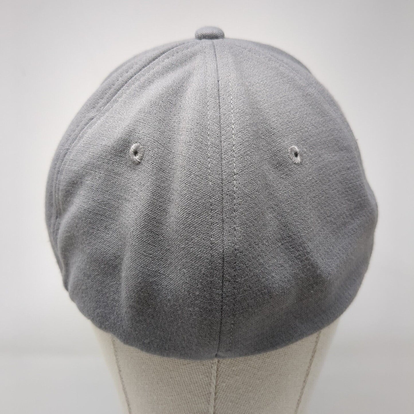 Volcom Stone Patch Fitted Hat Gray L/XL Solid 6 Panel Vent Holes