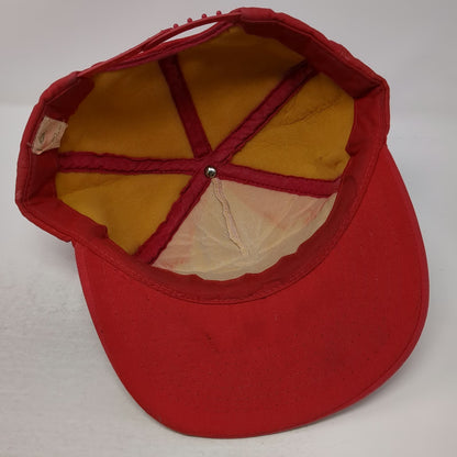 Ruger 5 Panel Red White One Size Hat Snapback Firearm Logo Eagle Graphic Vintage