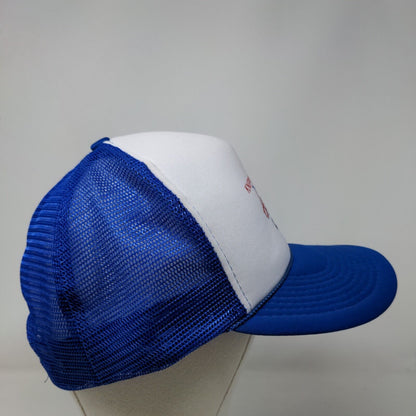 Knippelmier Chev The Heartbeat of America Mesh Back Rope Trucker Hat Blue OSFA