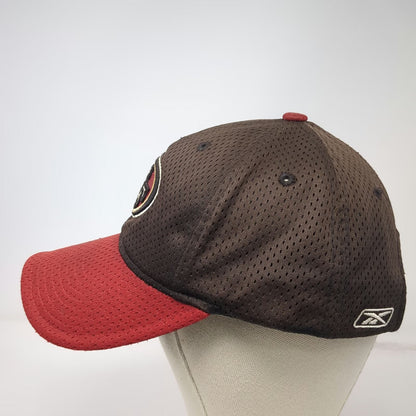 San Francisco 49ers NFL Reebok Cap Brown Red One Size Mesh Breathable Logo Hat