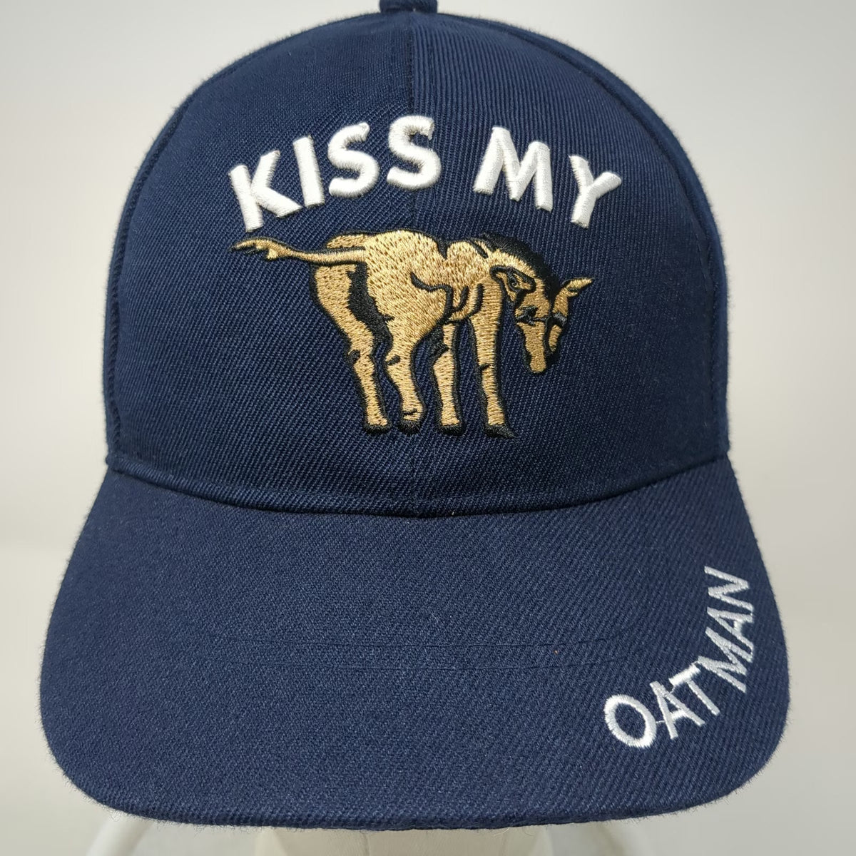 Joycap Baseball Cap Blue One Size Oatman Kiss My Donkey Burro Funny Graphic Hat