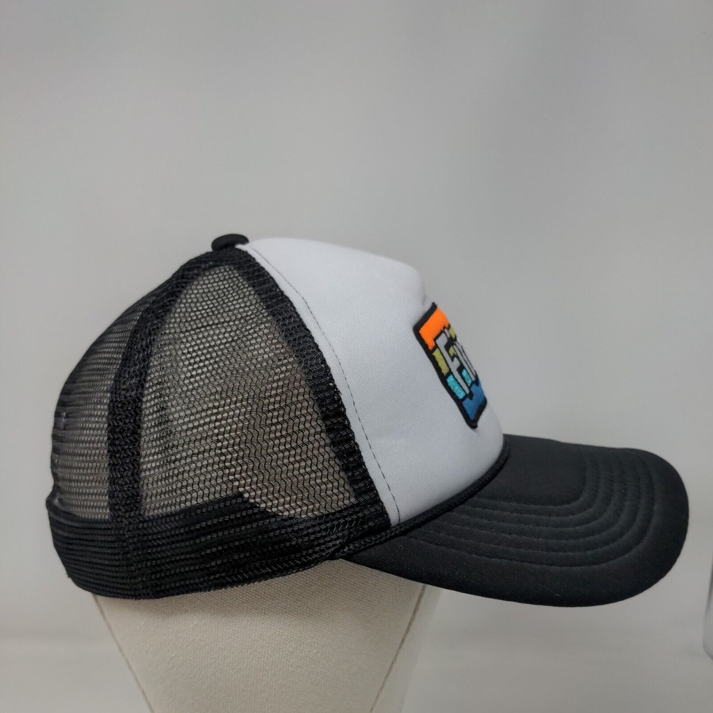 Find Snapback Mesh Back Rope Trucker Hat Black One Size Embroidered