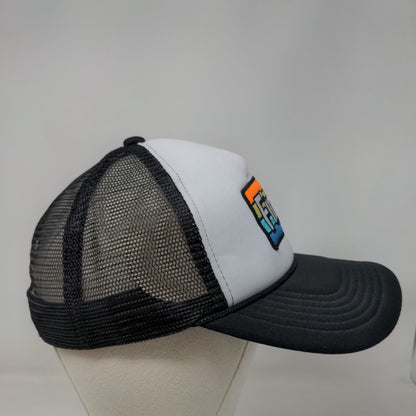 Find Snapback Mesh Back Rope Trucker Hat Black One Size Embroidered