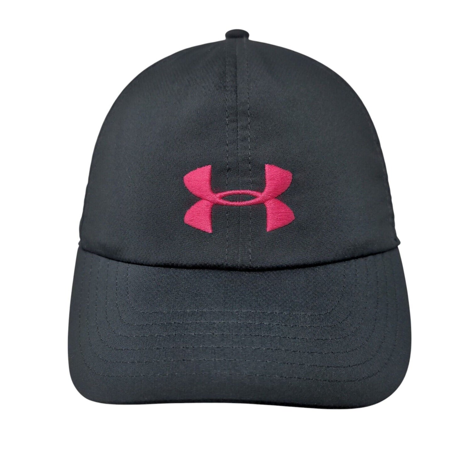 Under Armour Women's Slideback Hat Black OSFA Adjustable Embroidered 6 Panel