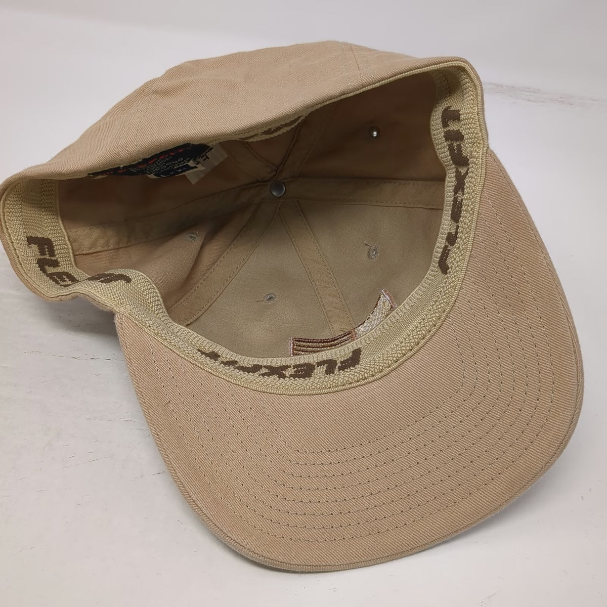 Flexfit Baseball Cap Beige XL Subdued American Flag Tactical Fitted Hat