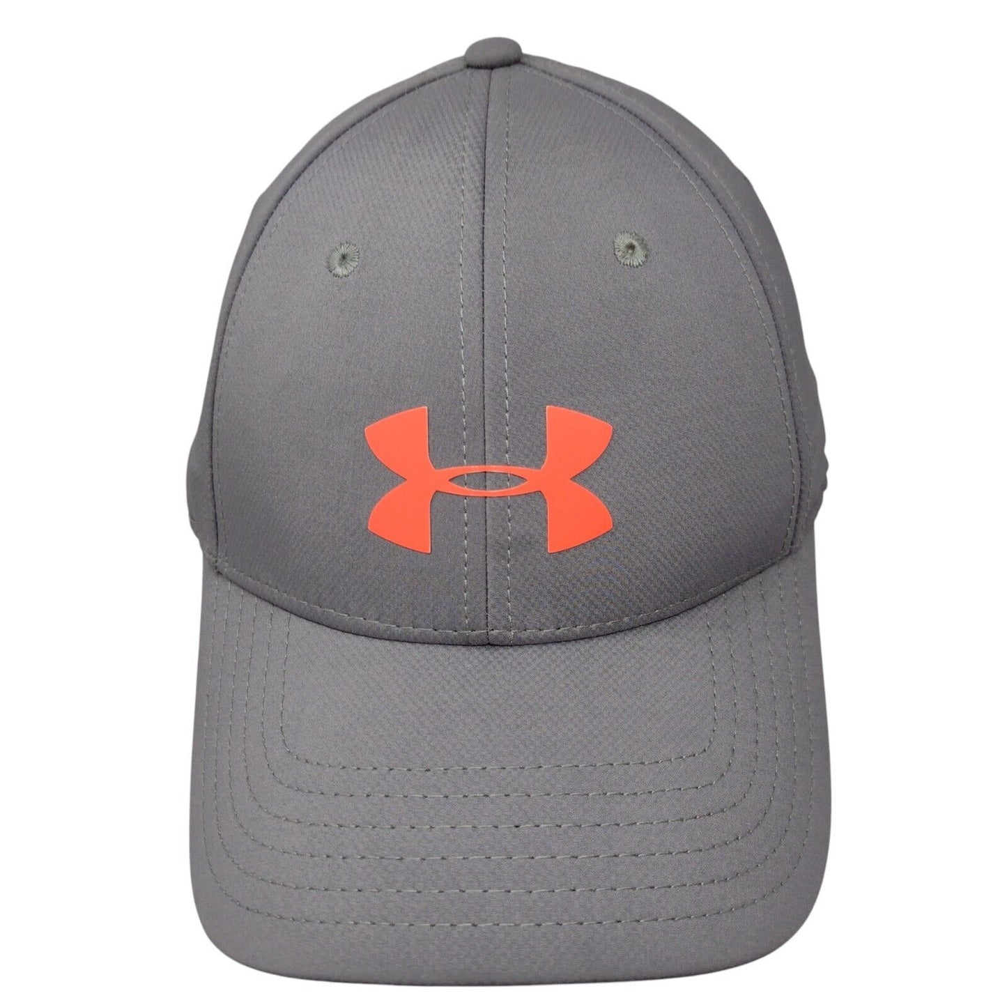 Under Armour Fitted Hat Gray Large/XL Solid Vent Holes 6 Panel