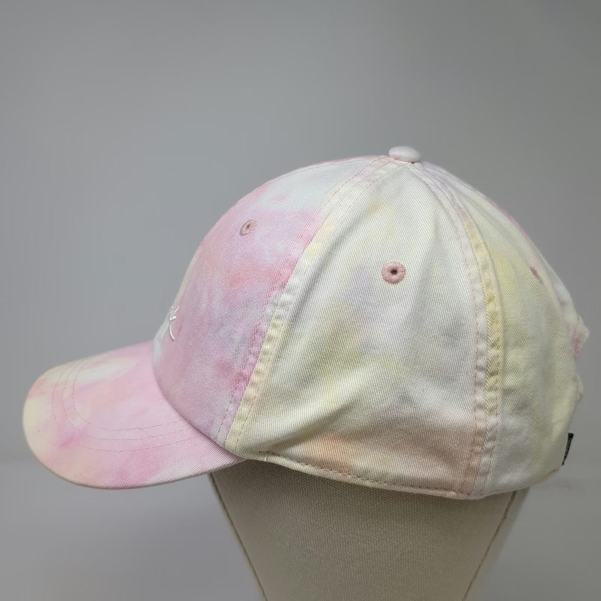 PINK Victoria's Secret Baseball Cap Pink One Size Tie-Dye Script Logo Hat