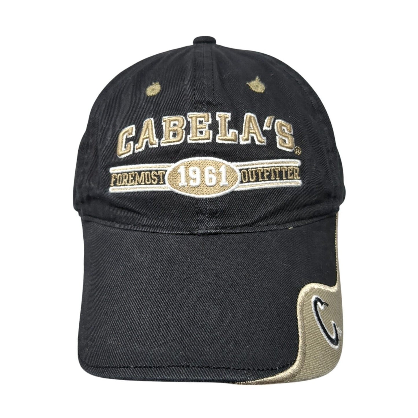 Cabela's Foremost Outfitter Slideback Hat Black One Size Adjustable