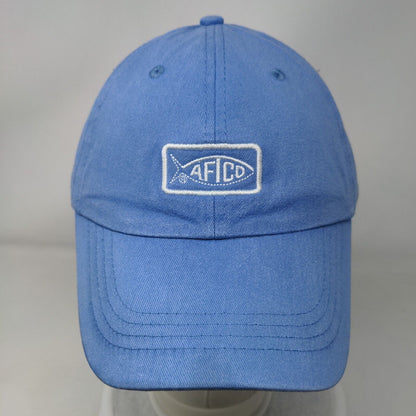 AFTCO Slideback Hat Blue OSFA Embroidered Adjustable Vent Holes