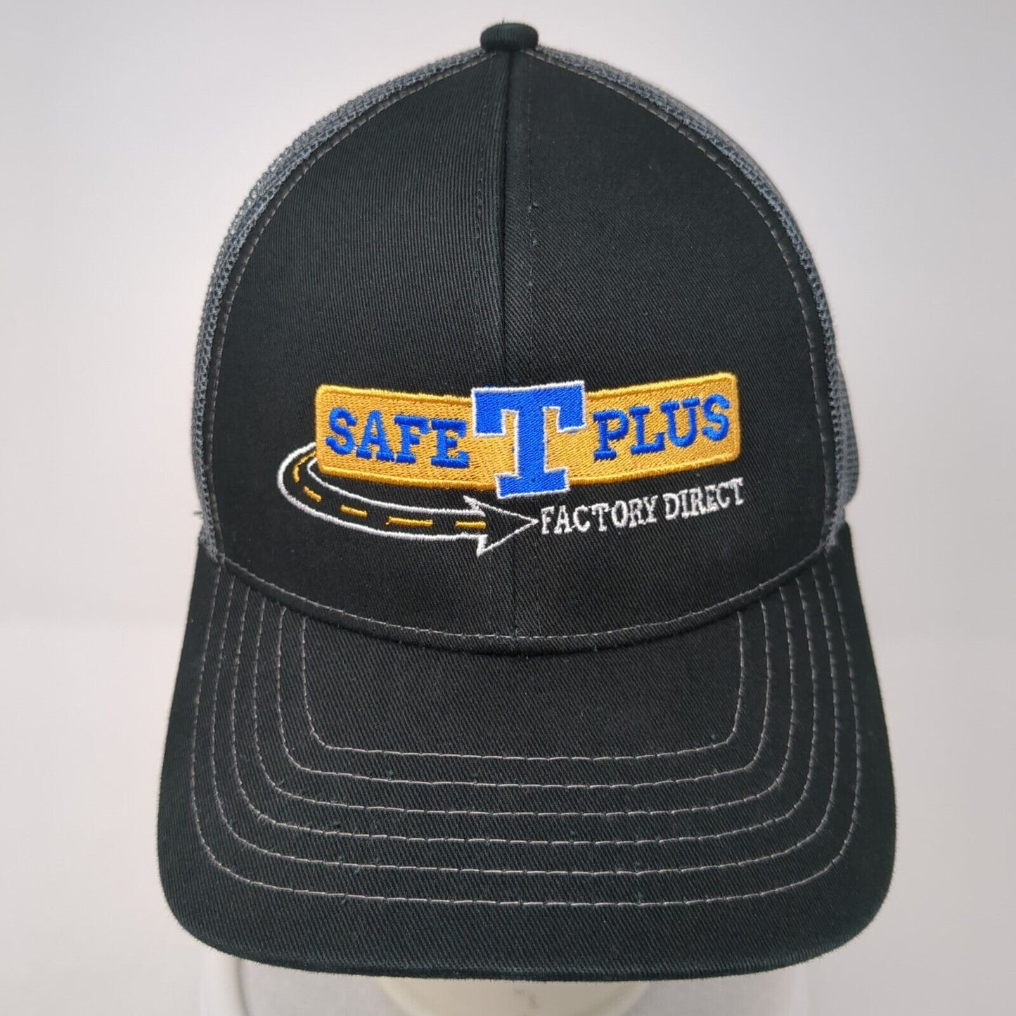 Safe T Plus Factory Direct Snapback Trucker Hat Black One Size Outdoor