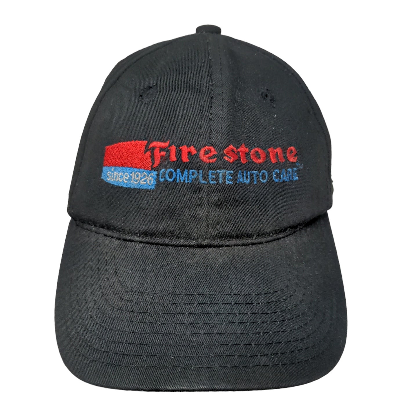 OC Sports Mens Firestone Complete Auto Care Strapback Hat Black OSFA Embroidered