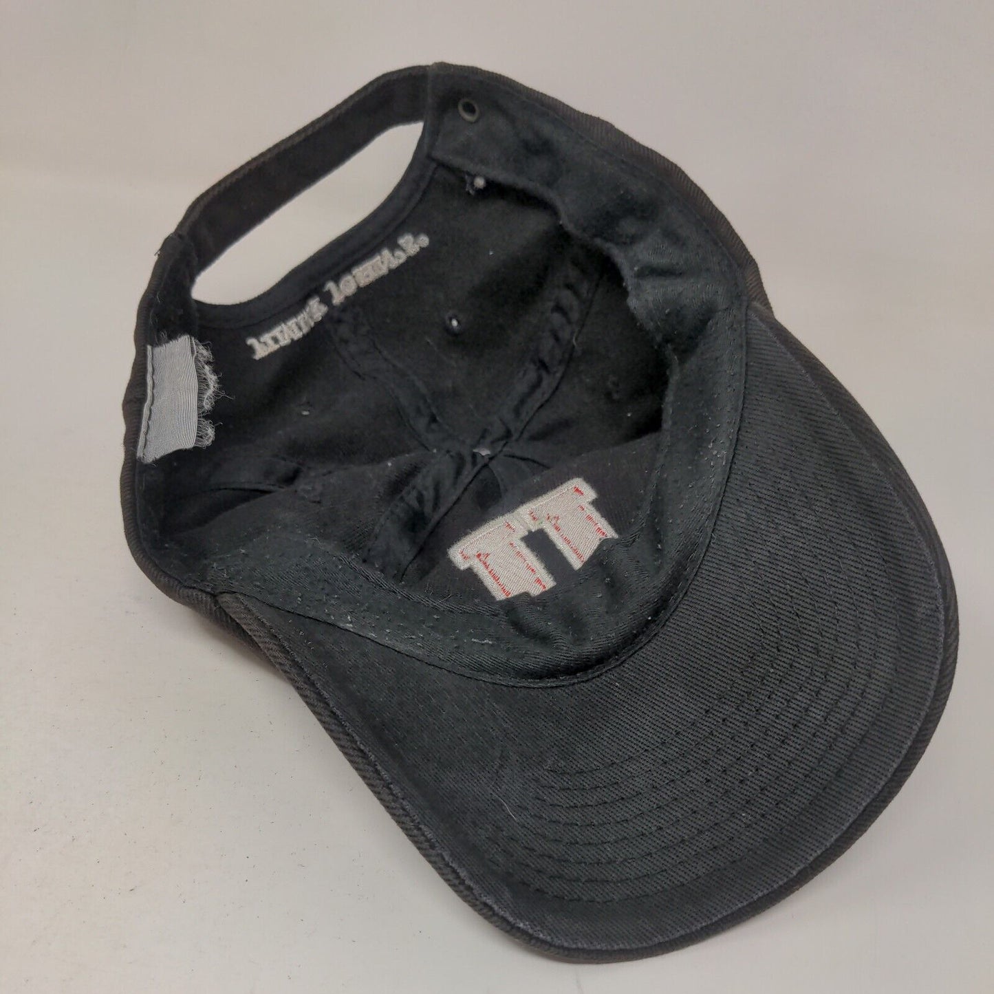 JJ Jimmy John's Slideback Hat Black One Size Embroidered 6 Panel