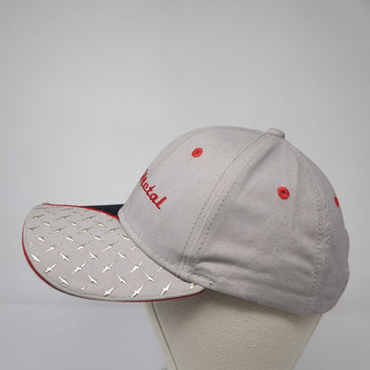 Cuts Metal Strapback Baseball Cap Gray OS Adjustable Embroidered Max Cotton