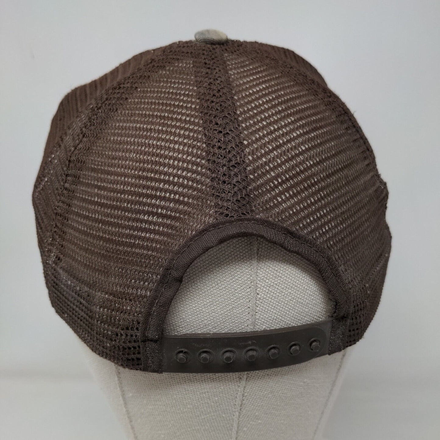 Quality Precast Strong On Service Snapback Mesh Back Trucker Hat Camo OSFA