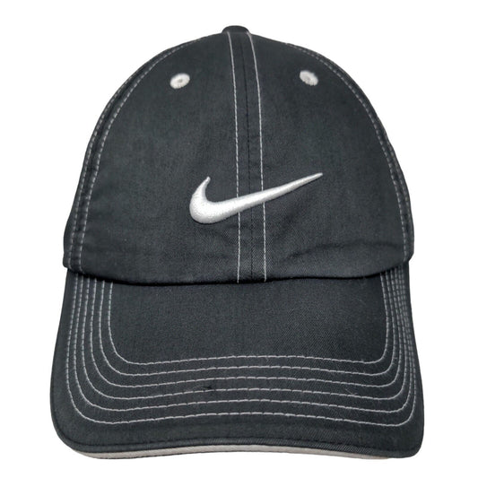 Nike Swoosh Logo Strapback Hat Black One Size Adjustable Embroidered Nike Golf