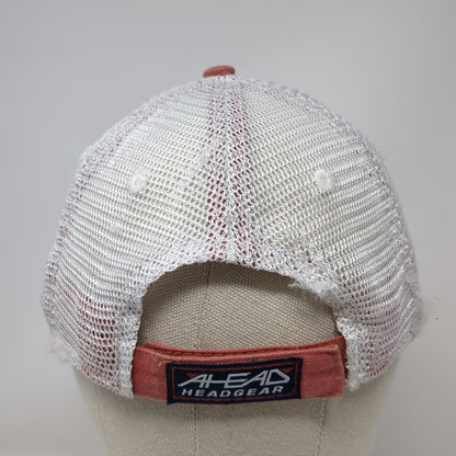 Ahead Baseball Cap Pink One Size Mesh Back Strapback Mermaid Mattapoisett 89 Hat