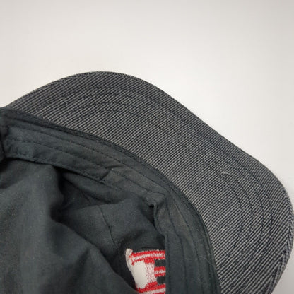 District Strapback Cadet Army Cap Hat Gray One Size Embroidered Logo