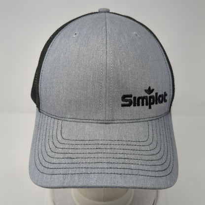 Simplot Preferred Grower Snapback Trucker Hat Gray One Size Mesh Back
