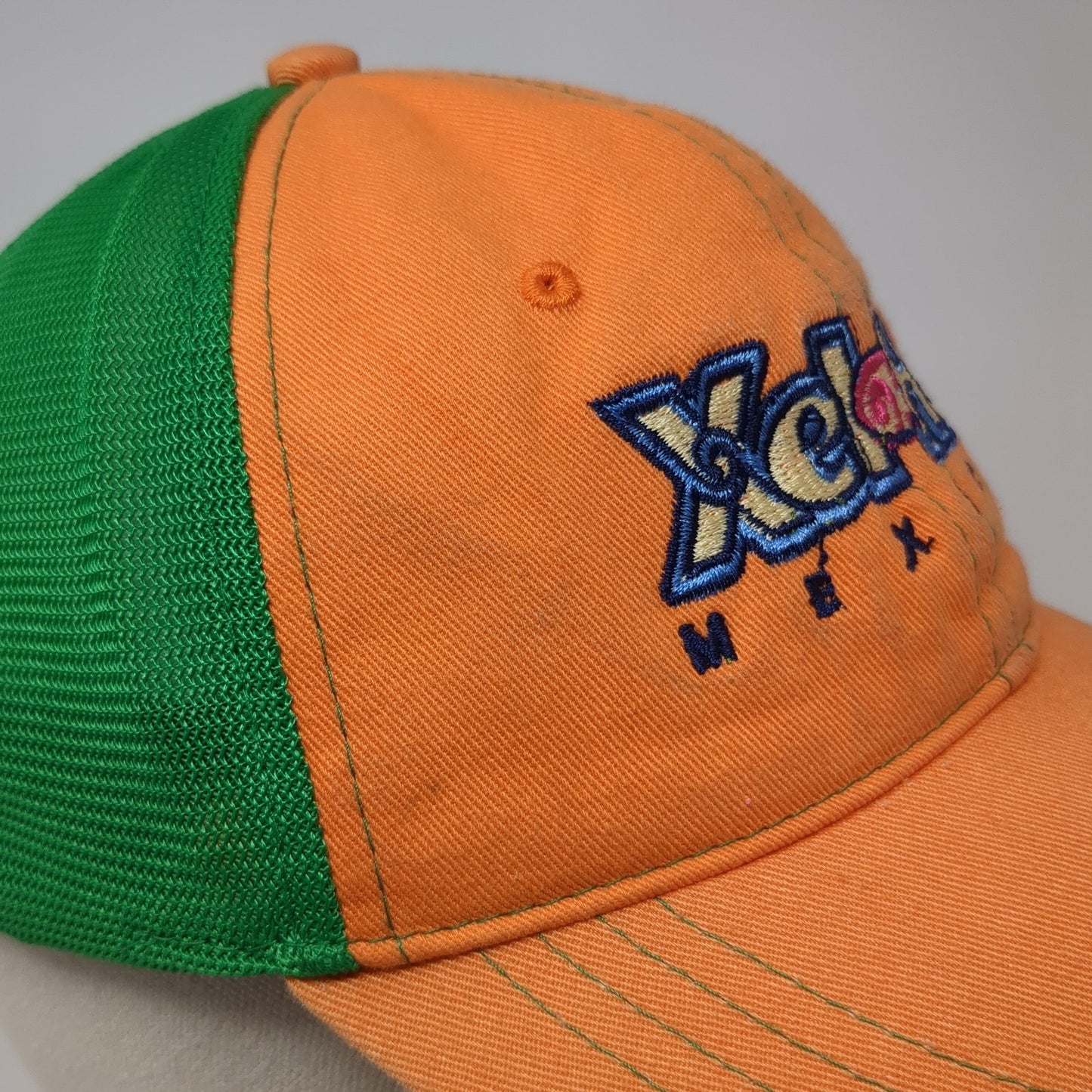 Xelha Mexico Fitted Trucker Hat Multicolor One Size Adjustable Mesh Back 5 Handy