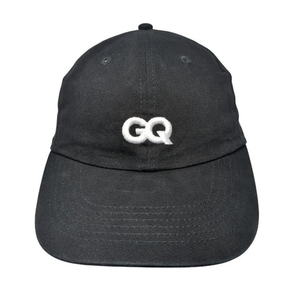 GQ Proud Subscriber Slideback Hat Black One Size Adjustable Embroidered